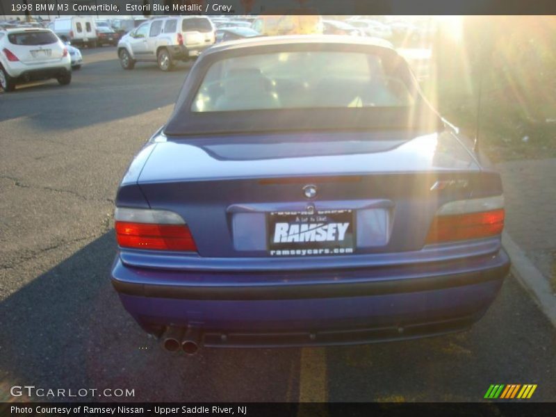 Estoril Blue Metallic / Grey 1998 BMW M3 Convertible