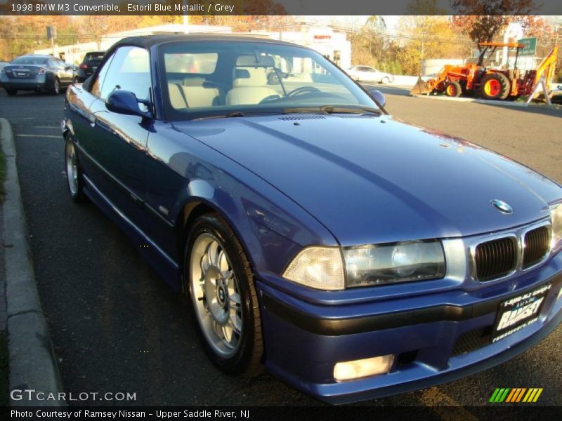 Estoril Blue Metallic / Grey 1998 BMW M3 Convertible