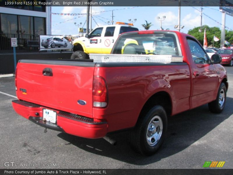Bright Red / Medium Graphite 1999 Ford F150 XL Regular Cab
