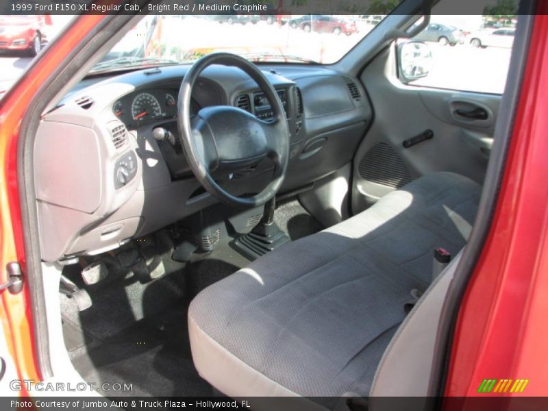 Medium Graphite Interior - 1999 F150 XL Regular Cab 