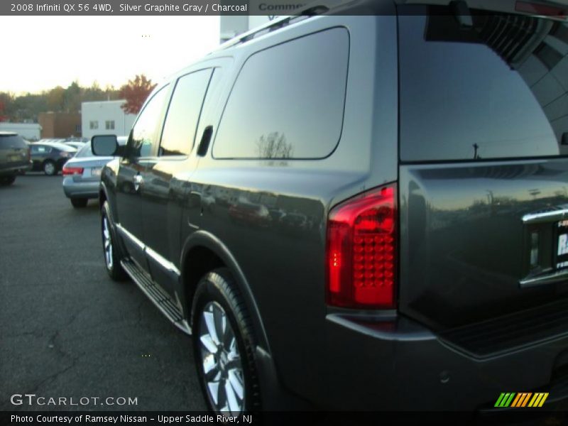 Silver Graphite Gray / Charcoal 2008 Infiniti QX 56 4WD