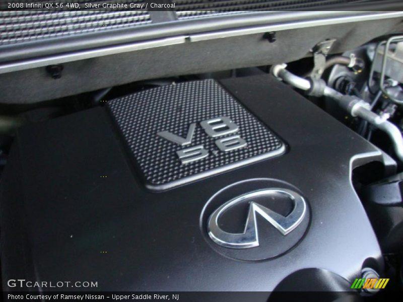  2008 QX 56 4WD Engine - 5.6 Liter DOHC 32-Valve V8