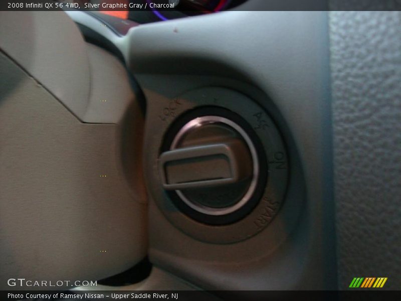 Silver Graphite Gray / Charcoal 2008 Infiniti QX 56 4WD