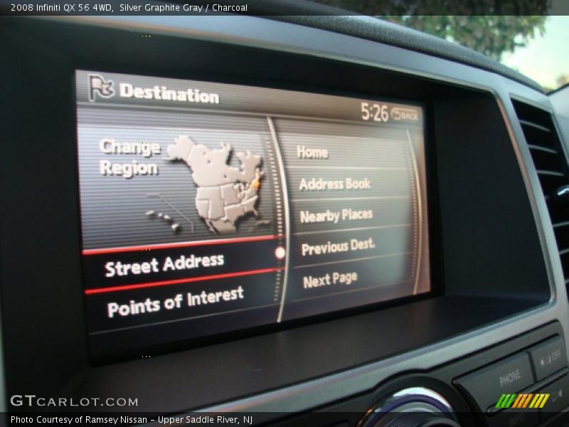 Navigation of 2008 QX 56 4WD
