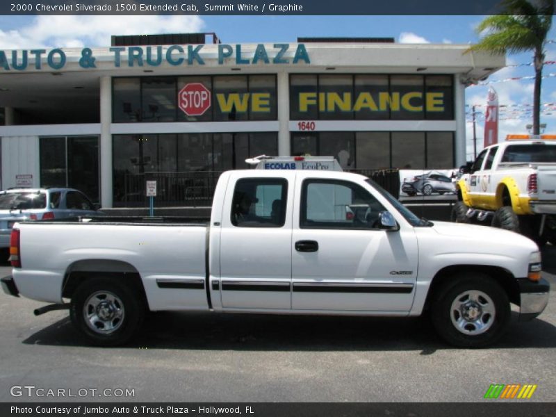 Summit White / Graphite 2000 Chevrolet Silverado 1500 Extended Cab