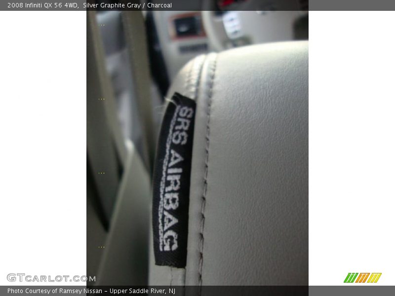 Silver Graphite Gray / Charcoal 2008 Infiniti QX 56 4WD