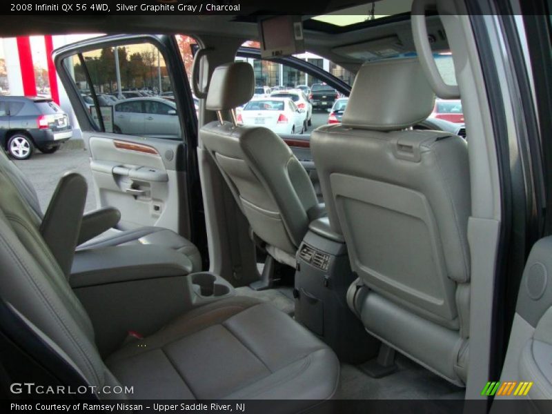  2008 QX 56 4WD Charcoal Interior
