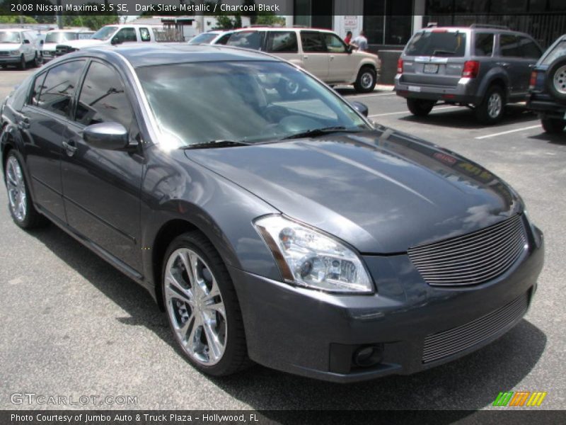 Dark Slate Metallic / Charcoal Black 2008 Nissan Maxima 3.5 SE
