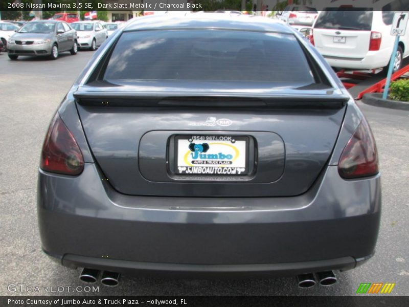 Dark Slate Metallic / Charcoal Black 2008 Nissan Maxima 3.5 SE