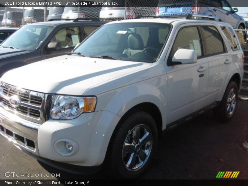 White Suede / Charcoal Black 2011 Ford Escape Limited 4WD