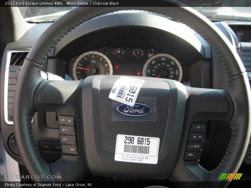 White Suede / Charcoal Black 2011 Ford Escape Limited 4WD