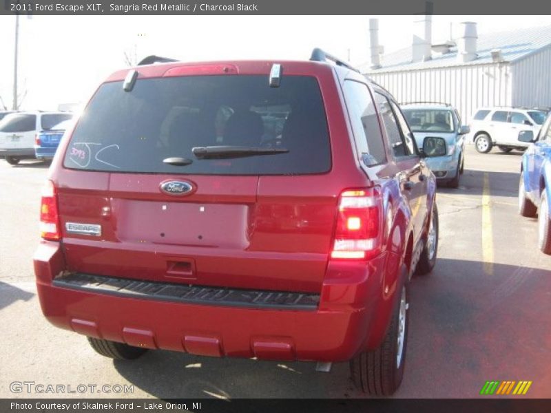 Sangria Red Metallic / Charcoal Black 2011 Ford Escape XLT