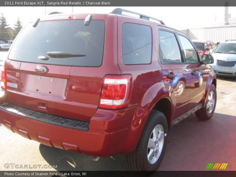 Sangria Red Metallic / Charcoal Black 2011 Ford Escape XLT