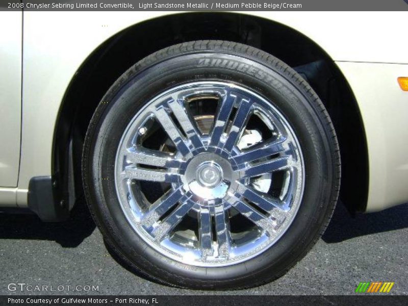 Light Sandstone Metallic / Medium Pebble Beige/Cream 2008 Chrysler Sebring Limited Convertible