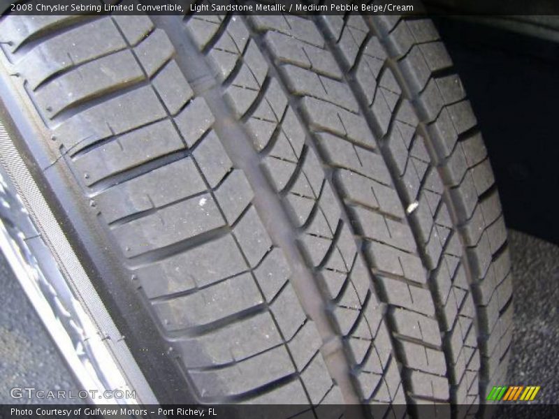 Light Sandstone Metallic / Medium Pebble Beige/Cream 2008 Chrysler Sebring Limited Convertible
