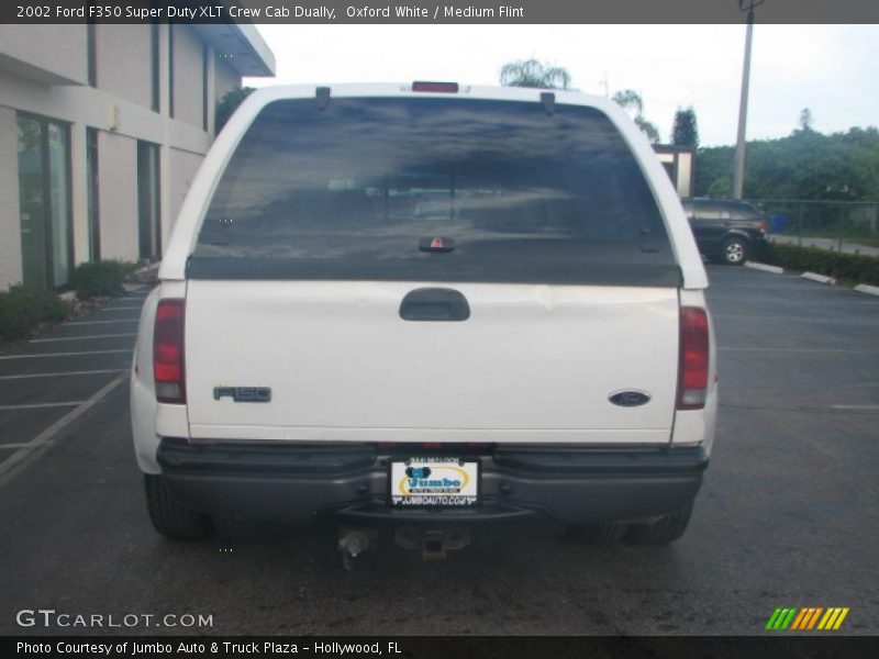 Oxford White / Medium Flint 2002 Ford F350 Super Duty XLT Crew Cab Dually