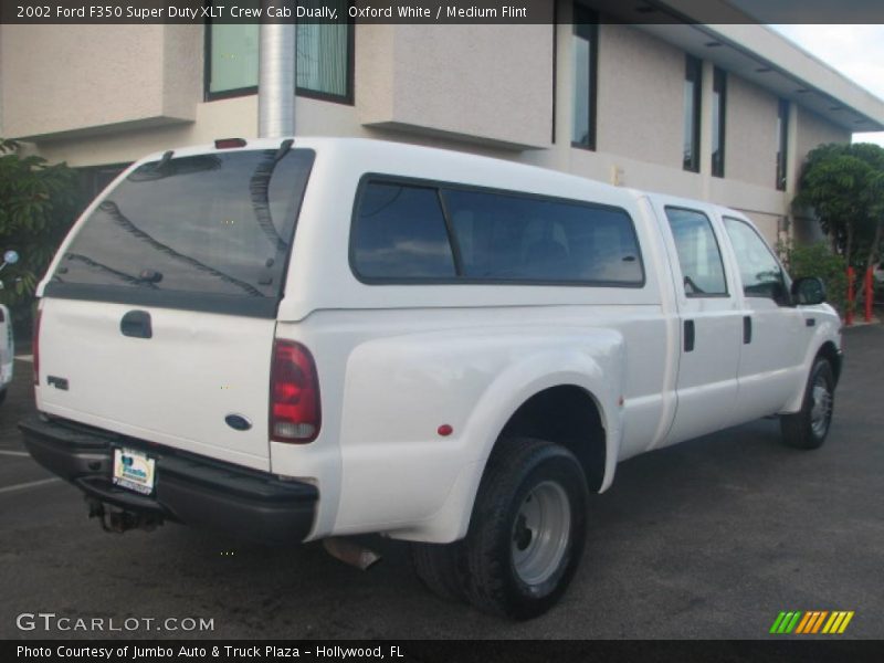 Oxford White / Medium Flint 2002 Ford F350 Super Duty XLT Crew Cab Dually