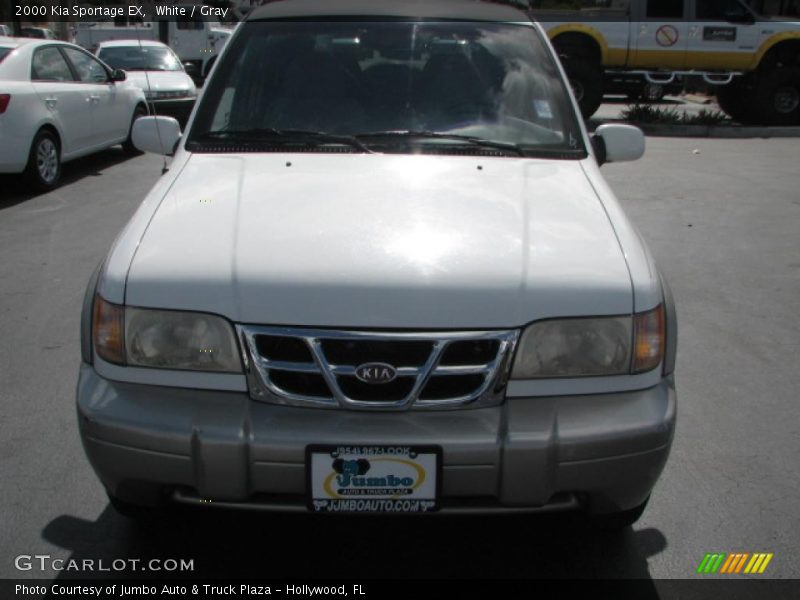 White / Gray 2000 Kia Sportage EX