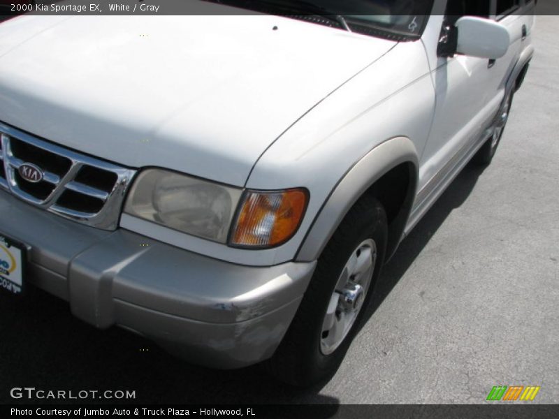 White / Gray 2000 Kia Sportage EX