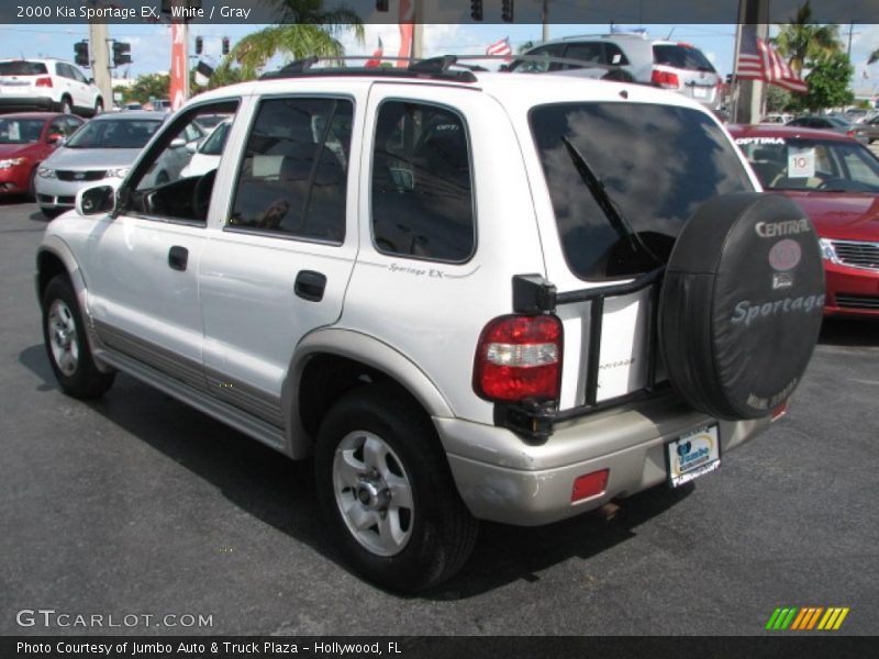 White / Gray 2000 Kia Sportage EX