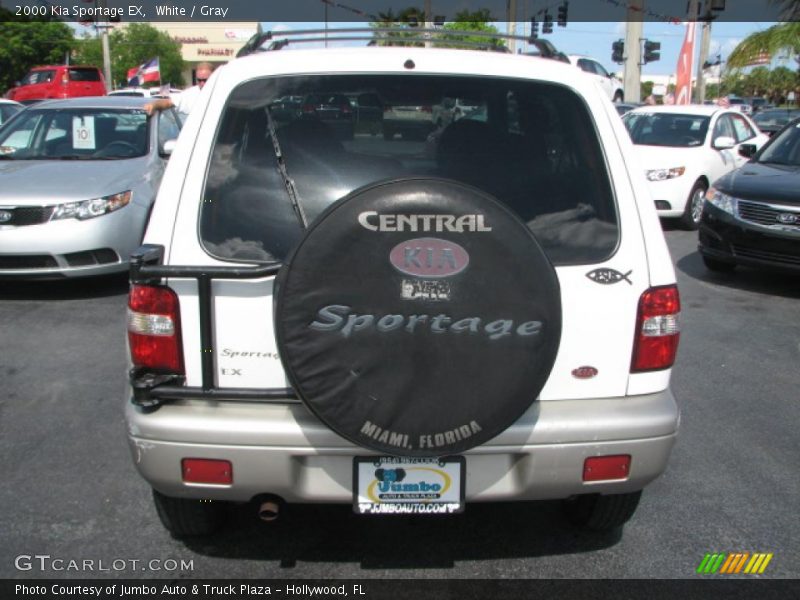 White / Gray 2000 Kia Sportage EX