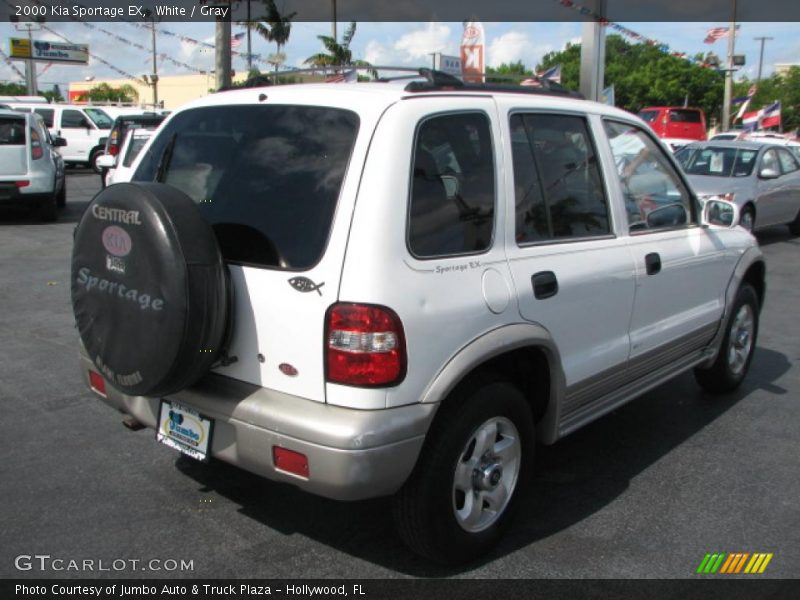 White / Gray 2000 Kia Sportage EX