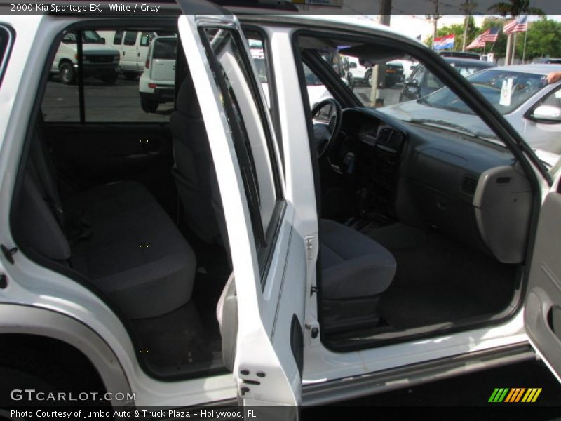 White / Gray 2000 Kia Sportage EX