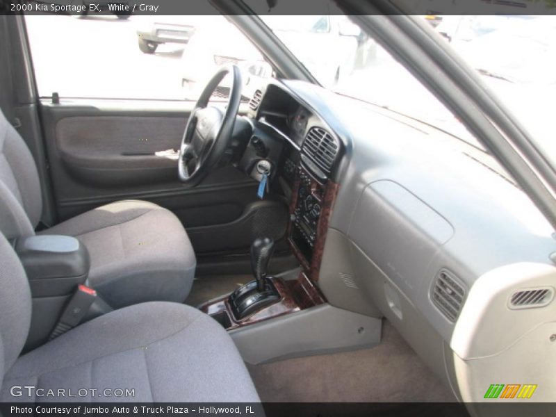 White / Gray 2000 Kia Sportage EX