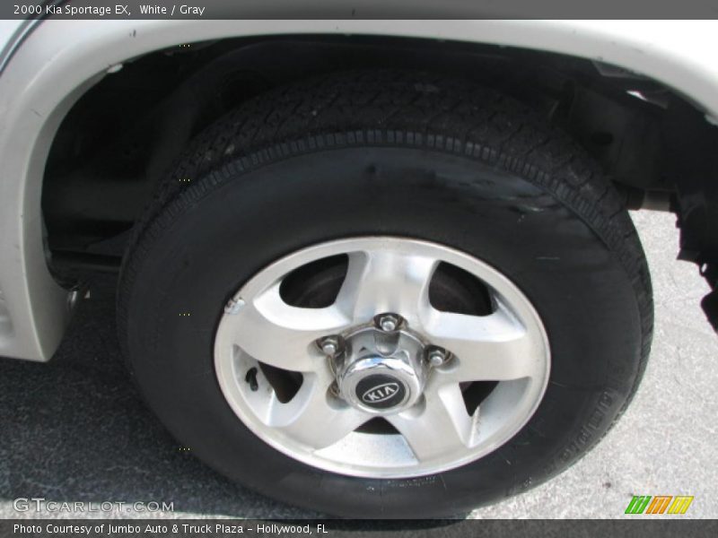 White / Gray 2000 Kia Sportage EX