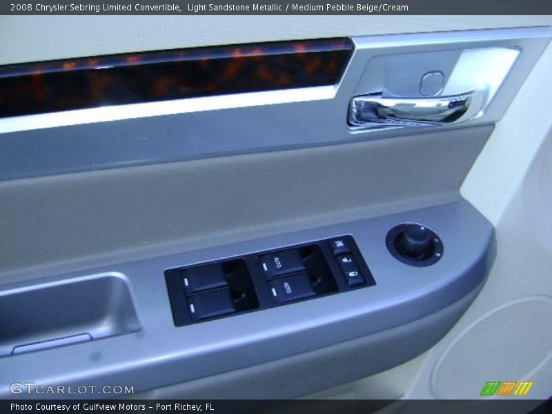 Light Sandstone Metallic / Medium Pebble Beige/Cream 2008 Chrysler Sebring Limited Convertible