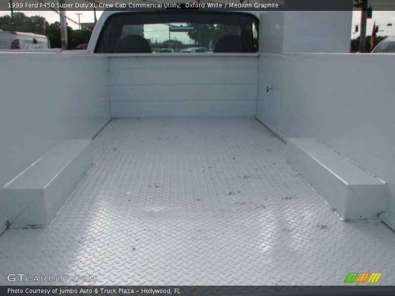 Oxford White / Medium Graphite 1999 Ford F450 Super Duty XL Crew Cab Commerical Utility