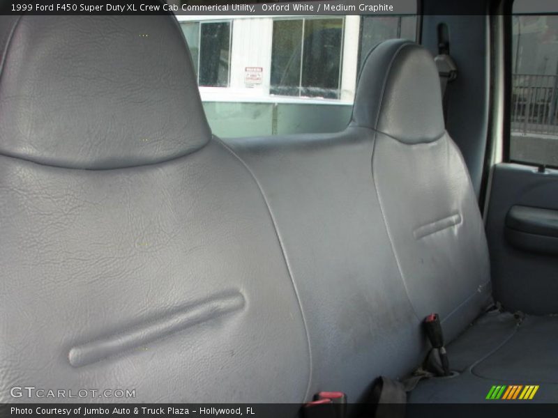 Oxford White / Medium Graphite 1999 Ford F450 Super Duty XL Crew Cab Commerical Utility
