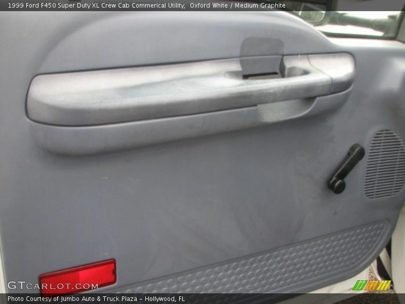 Oxford White / Medium Graphite 1999 Ford F450 Super Duty XL Crew Cab Commerical Utility