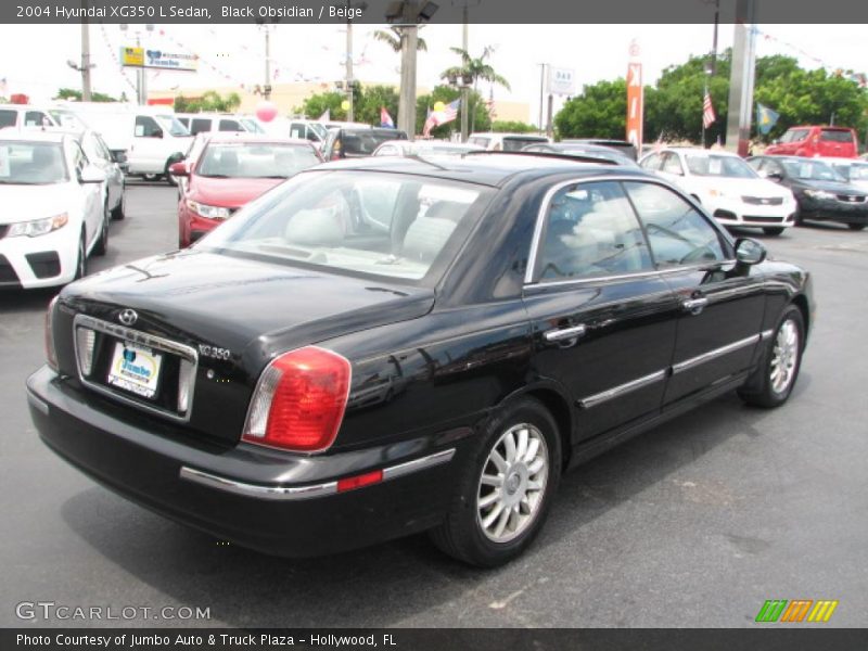 Black Obsidian / Beige 2004 Hyundai XG350 L Sedan