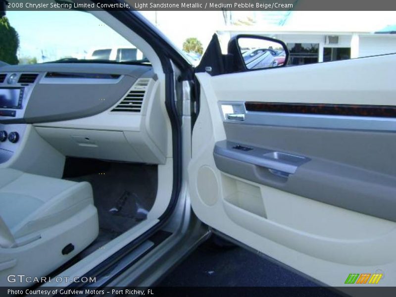 Light Sandstone Metallic / Medium Pebble Beige/Cream 2008 Chrysler Sebring Limited Convertible