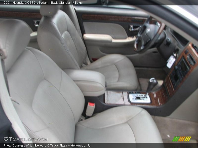Black Obsidian / Beige 2004 Hyundai XG350 L Sedan