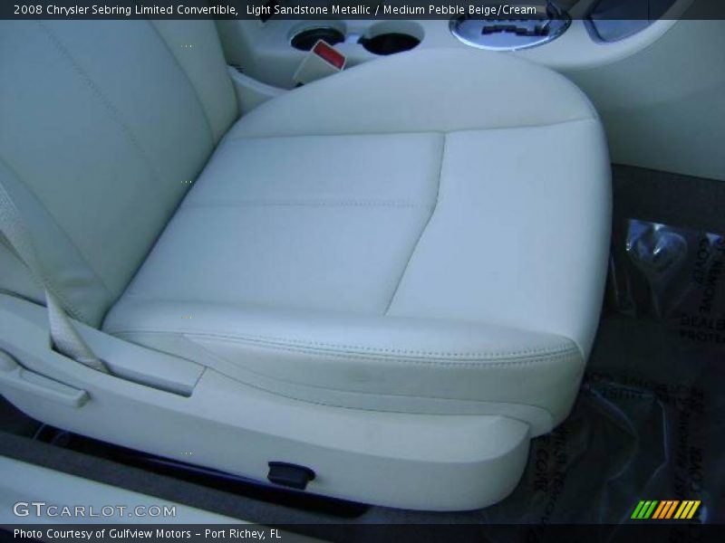Light Sandstone Metallic / Medium Pebble Beige/Cream 2008 Chrysler Sebring Limited Convertible