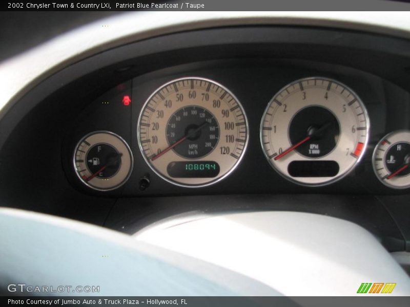 Patriot Blue Pearlcoat / Taupe 2002 Chrysler Town & Country LXi