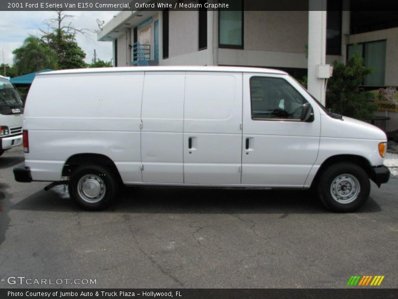 Oxford White / Medium Graphite 2001 Ford E Series Van E150 Commercial