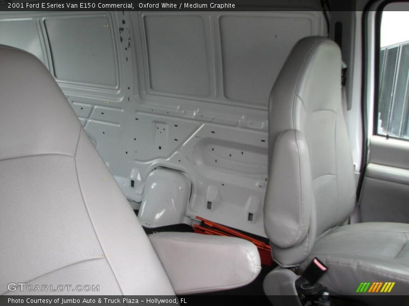 Oxford White / Medium Graphite 2001 Ford E Series Van E150 Commercial