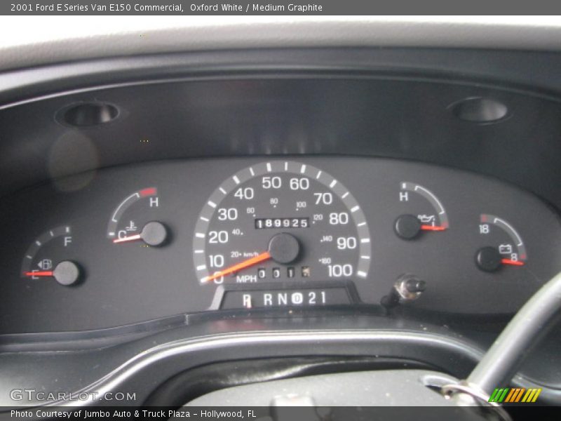  2001 E Series Van E150 Commercial E150 Commercial Gauges