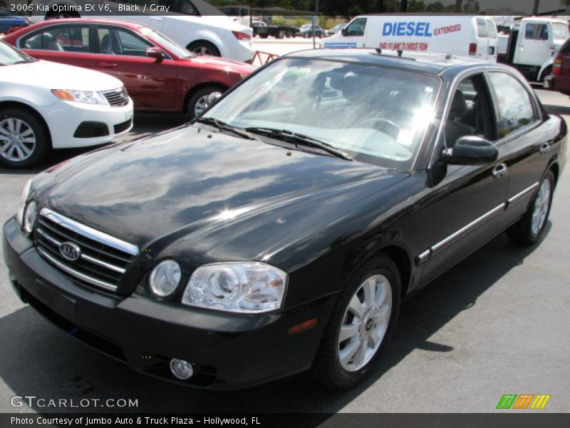 Black / Gray 2006 Kia Optima EX V6