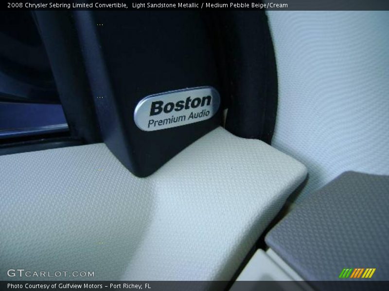 Light Sandstone Metallic / Medium Pebble Beige/Cream 2008 Chrysler Sebring Limited Convertible