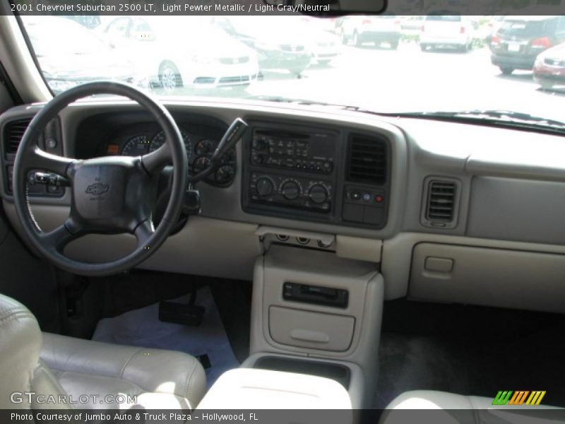 Light Pewter Metallic / Light Gray/Neutral 2001 Chevrolet Suburban 2500 LT
