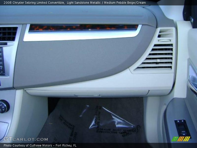 Light Sandstone Metallic / Medium Pebble Beige/Cream 2008 Chrysler Sebring Limited Convertible