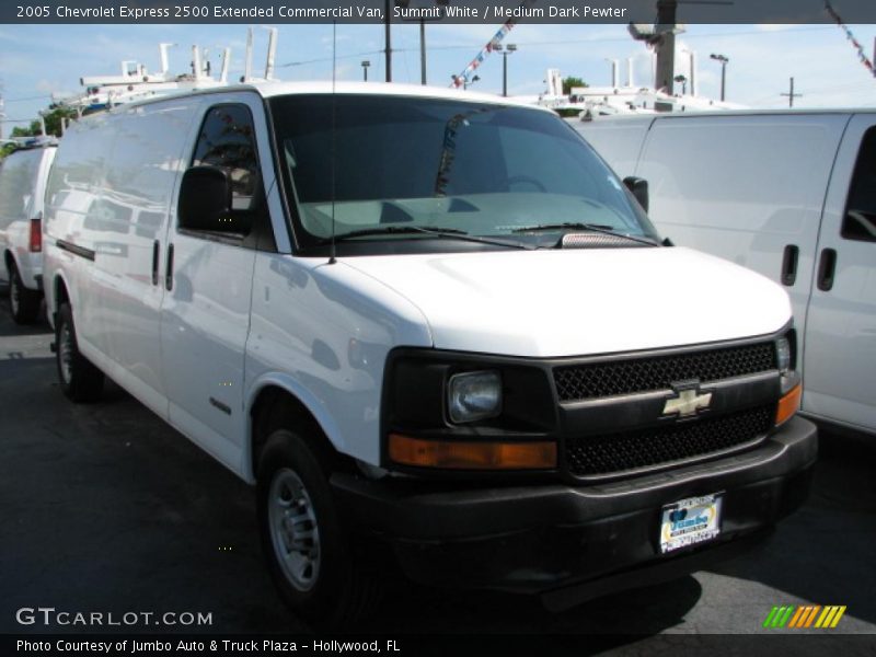 Summit White / Medium Dark Pewter 2005 Chevrolet Express 2500 Extended Commercial Van