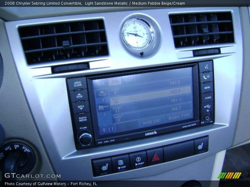 Light Sandstone Metallic / Medium Pebble Beige/Cream 2008 Chrysler Sebring Limited Convertible