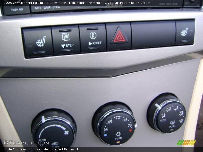 Light Sandstone Metallic / Medium Pebble Beige/Cream 2008 Chrysler Sebring Limited Convertible