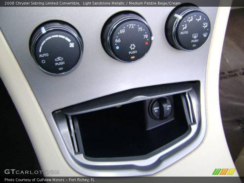 Light Sandstone Metallic / Medium Pebble Beige/Cream 2008 Chrysler Sebring Limited Convertible