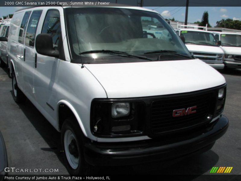 Summit White / Pewter 2000 GMC Savana Van 2500 Cargo